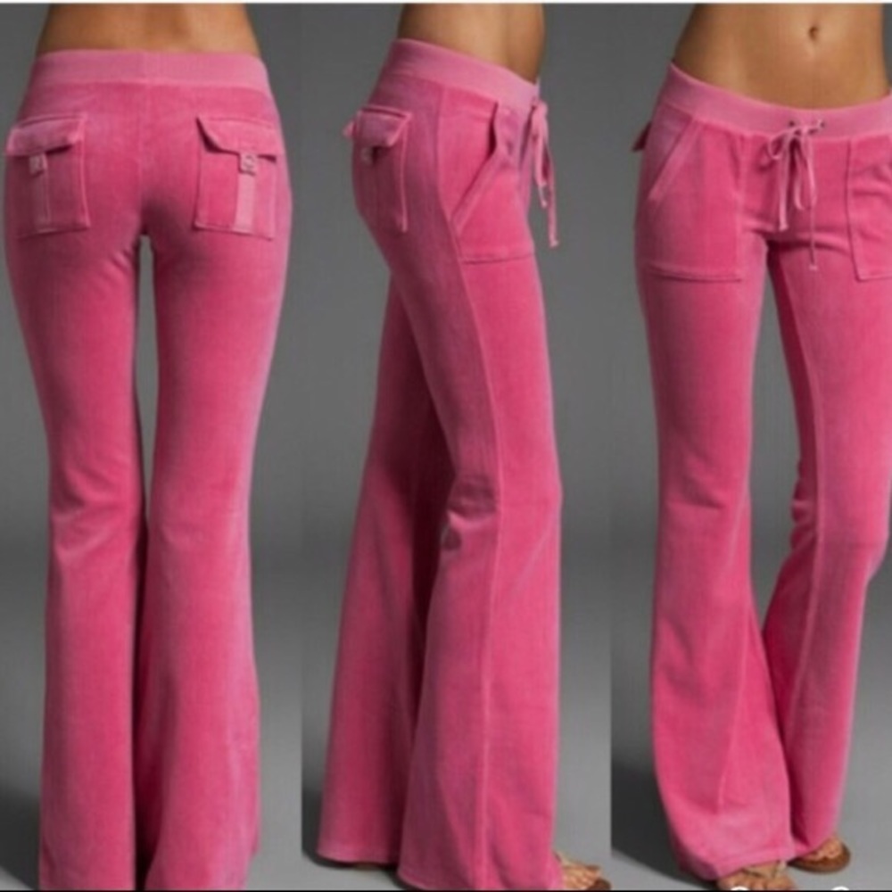 Hot Pink Juicy Couture Velour Track Pants